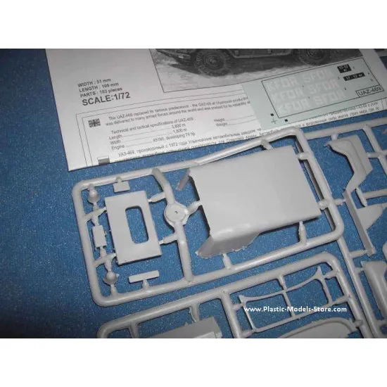 UAZ-469 SFOR/KFOR Soviet army car 1/35 Military Wheels 3507