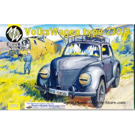 Volkswagen German Beetle type 230/3 1/72 Military Wheels 7205