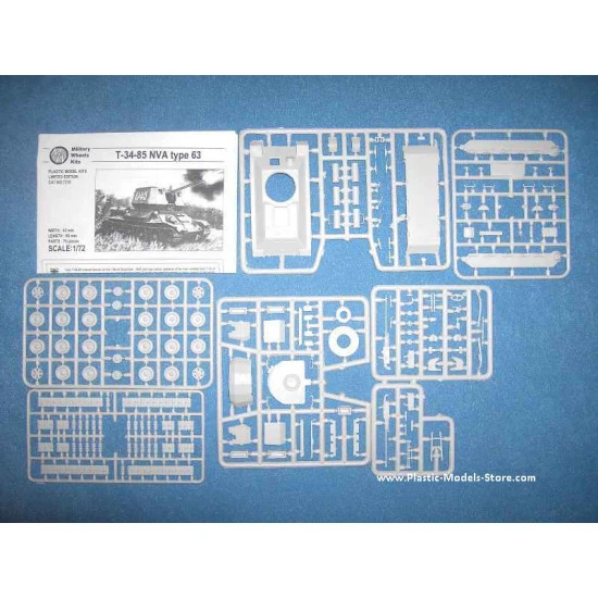 T-34-85 NVA type 63 medium tank North Vietnamese Armor 1/72 Military Wheels 7210