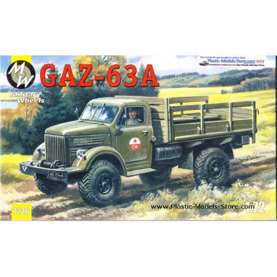 GAZ-63A Soviet truck 1/72 Military Wheels 7226