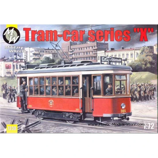 Tram Car Kh Series X 1/72 Military Wheels 7230