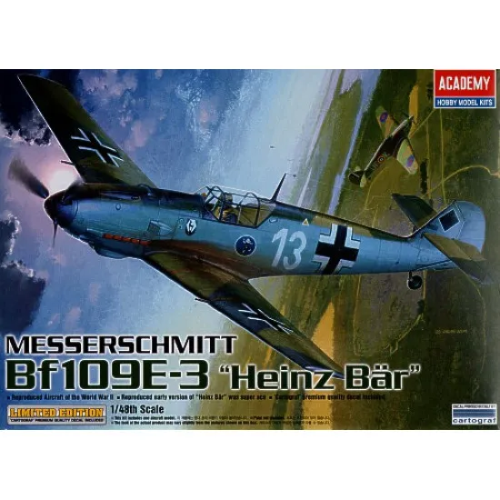 Messerschmitt Me BF-109 E-3 Heinz Bar 1/48 academy 12216