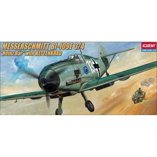 Fighter Messerschmitt Bf 109E with Kubelwagen 1/72 academy 2214