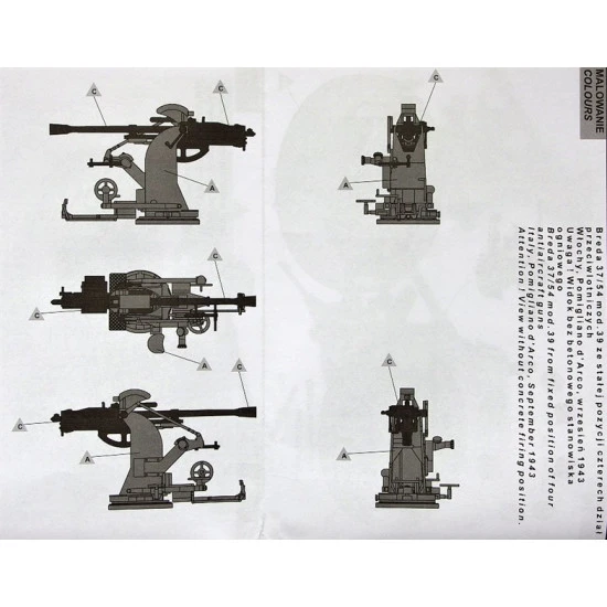 Breda 37/54 anti-aircraft gun 1/35 IBG MODELS 35009