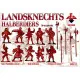 Landsknechts (Halberdiers), 16th century 20 FIGURES ON 10 POSES 1/72 RED BOX 72059