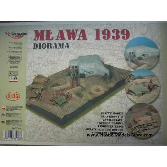 Diorama Mlawa, Poland 1939 WWII 1/35 Mirage 35103
