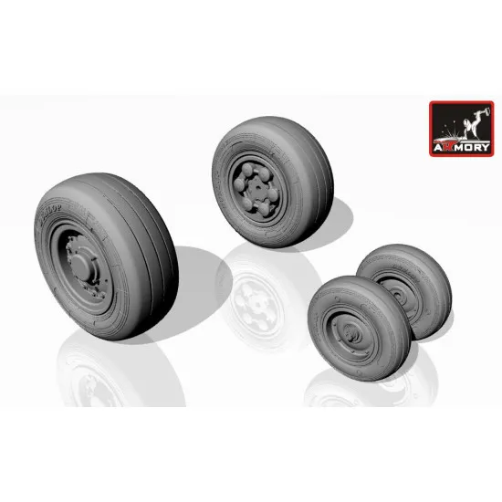 Panavia Tornado aircraft wheels, ver.a 1/72 ARMORY AW72501a