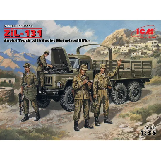 ZiL-131, Soviet Truck with Soviet Motorized Rifles 1/35 ICM 35516
