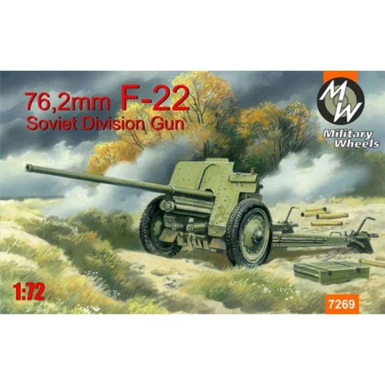 F-22 Soviet 76,2mm division gun 1/72 MILITARY WHEELS 7269