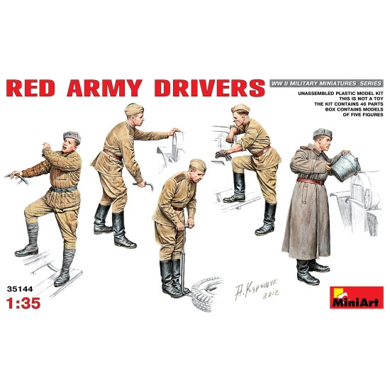 Miniart 35144 1/35 Red army drivers 5 figures