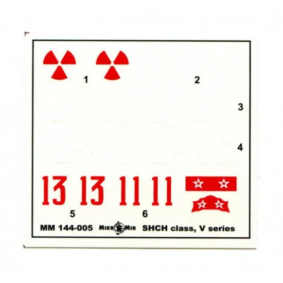 Soviet WWII submarine class SHCH series V 1/144 Micro-Mir 144-005