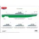 Soviet WWII submarine class SHCH series V 1/144 Micro-Mir 144-005