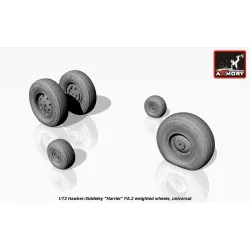 Hawker-Siddeley Harrier FA.2 weighted wheels 1/72 ARMORY AW72404