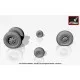 Hawker-Siddeley Harrier FA.2 weighted wheels 1/72 ARMORY AW72404