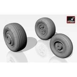 Sukhoj Su-25 Frogfoot wheels 1/32 Armory AW32003