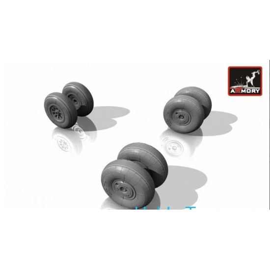 Antonov An-24/An-30 wheels, weighted 1/32 ARMORY AW72028