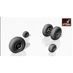 Hawker-Siddeley Harrier GR.7/GR.9/AV-8B weighted wheels, weighted 1/32 ARMORY AW72405