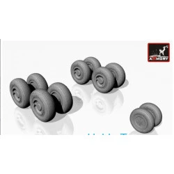 Tupolev Tu-134 wheels, weighted 1/32 ARMORY AW72042