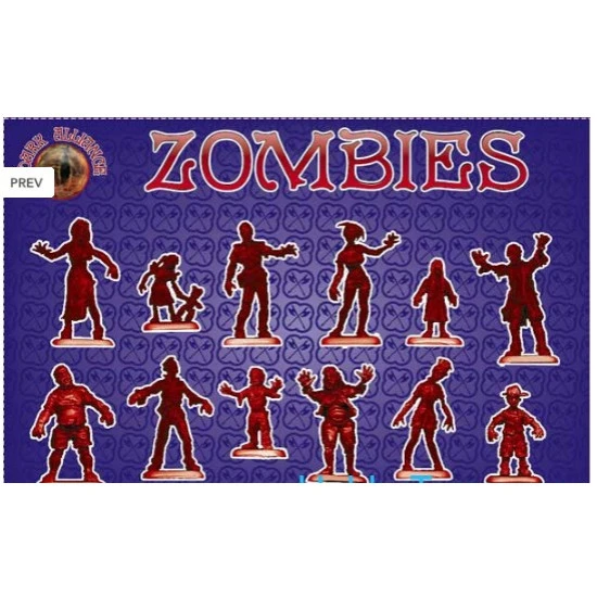 Zombies, set 1 1/72 ALLIANCE 72023