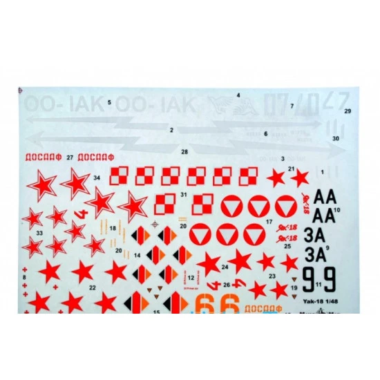 Yakovlev Yak-18(max) Soviet trainer aircraft 1/48 Micro-Mir MM48-011