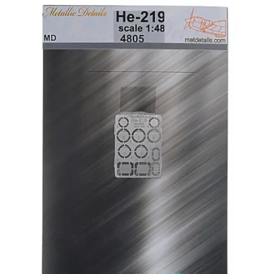 Photo-etched set for He-219 1/48 Metallic Details MD-PE4805
