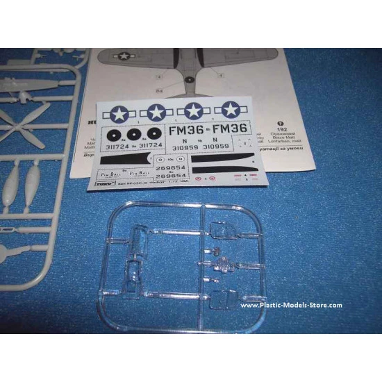 Bell RP-63G PinBall P-63 Kingcobra mod US fighter 1/72 TOKO 114