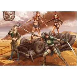 Us Stock Figures Desert Battle Series , Skull Clan - Death Angels 1/35 Master Box 35122