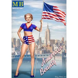 Us Stock American Beauty Girl Pin-up Series Betty Plastic Model Kit 1/24 Master Box 24002