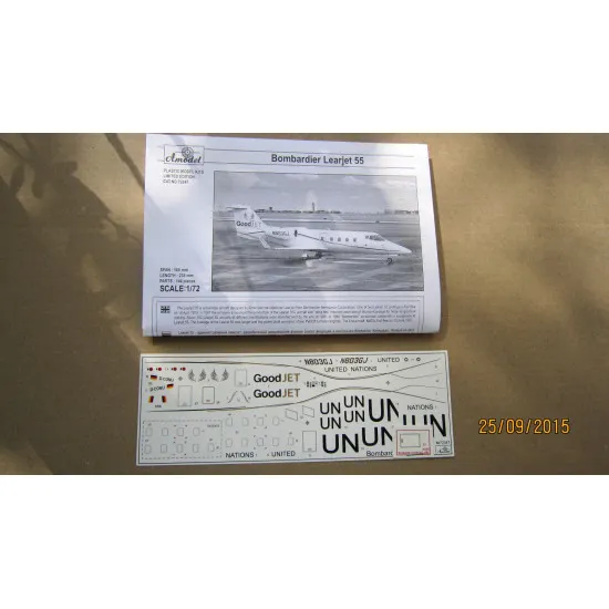 Bombardier Learjet 55 1/72 Amodel 72347