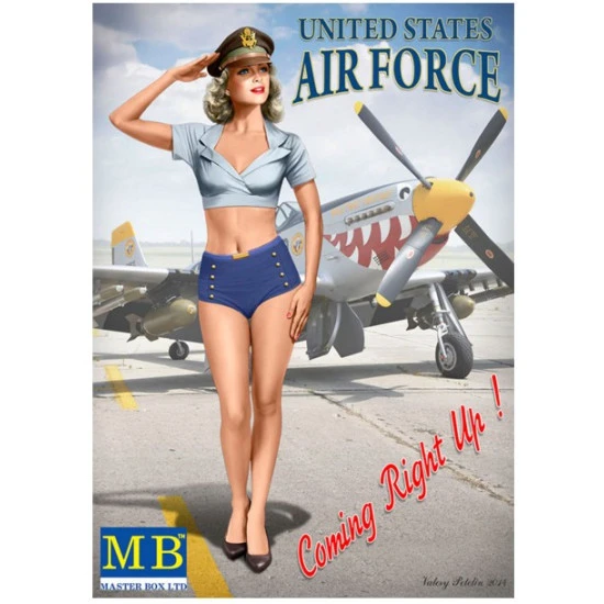 UNITED STATES AIR FORCE COMING RIGHT UP PATTY PLASTIC MODEL KIT 1/24 MASTER BOX 24005