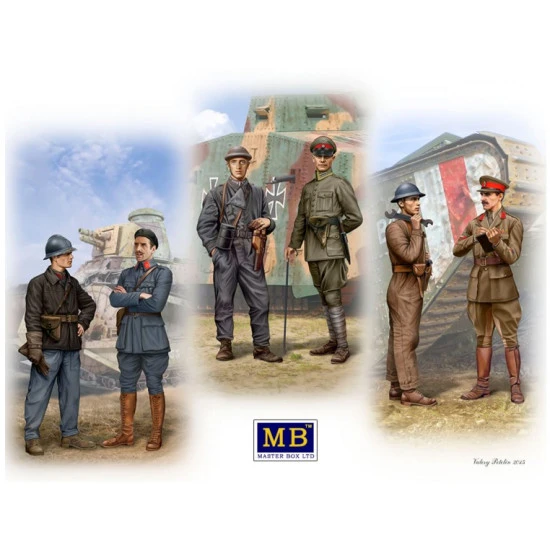 TANKMEN OF WWI ERA 1/35 MASTER BOX 35134