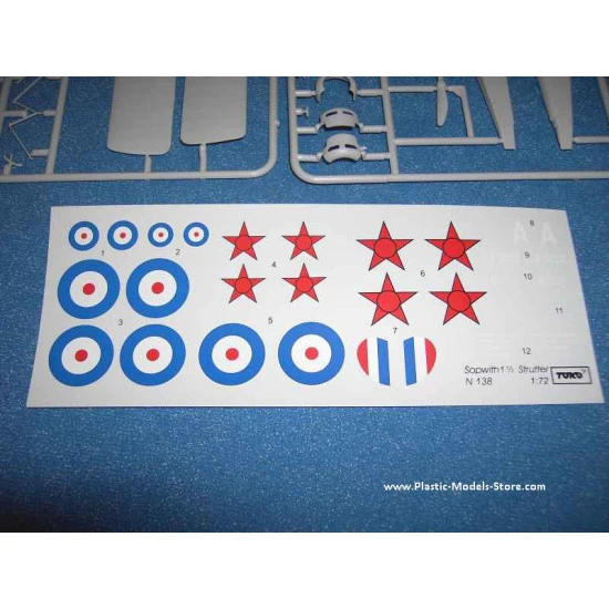 Sopwith 1 1/2 Strutter Trainer British aircraft WWI 1/72 TOKO 138