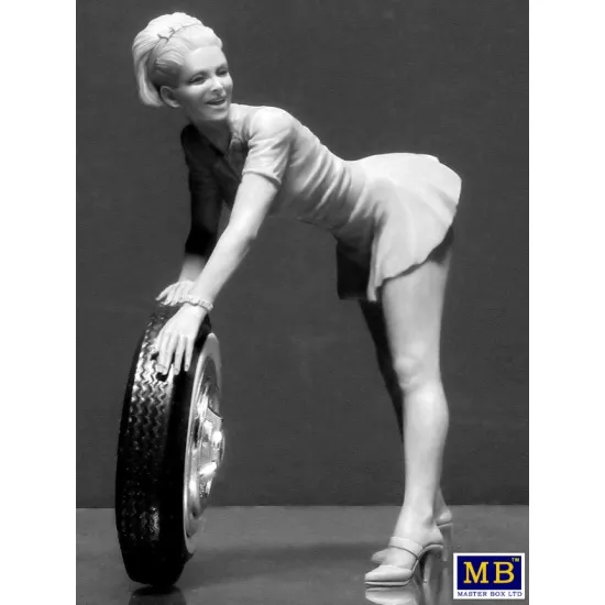 Us Stock Pin-up Series A Short Stop 3 Plastic Model Kit 1/24 Master Box 24017