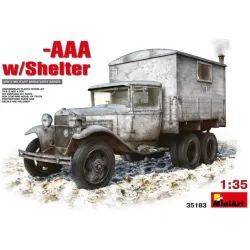 Us Stock Gaz-aaa With Shelter 1/35 Miniart 35183