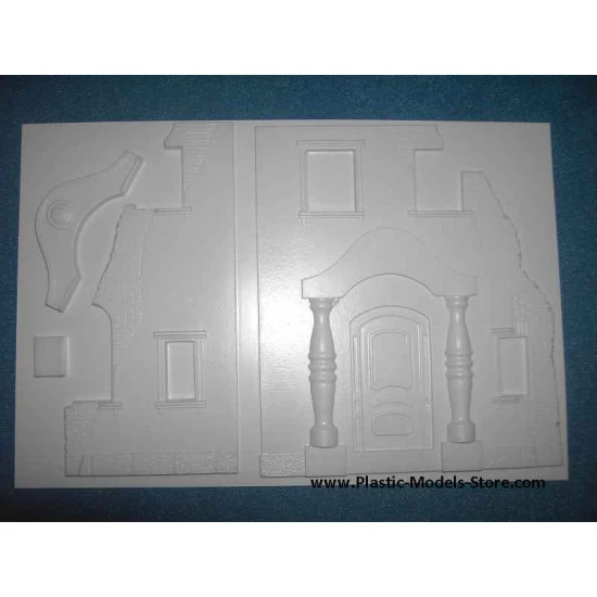 House Gate Ruins diorama building 1/35 TM Diorama 3503
