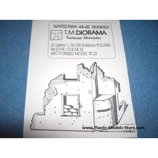 Bunker - Warsaw 1944-45 diorama building 1/35 TM Diorama 3522