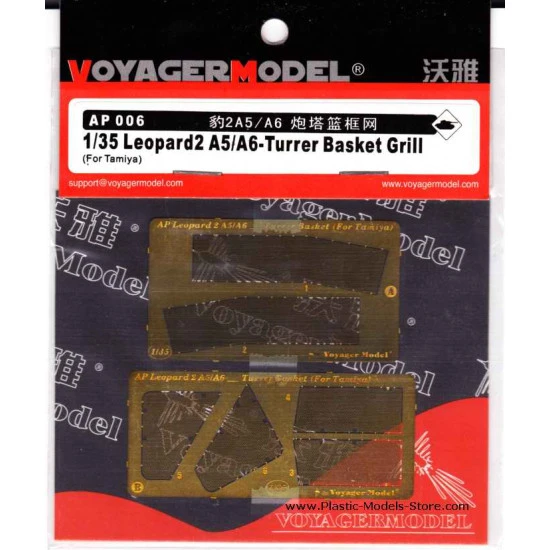 1/35 Leopard2 A5/A6-Turrer Basket Grill (For TAMIYA) Voyager AP006 1/35 Leopard2 A5/A6-Turrer Basket Grill (For TAMIYA) Voyager AP006