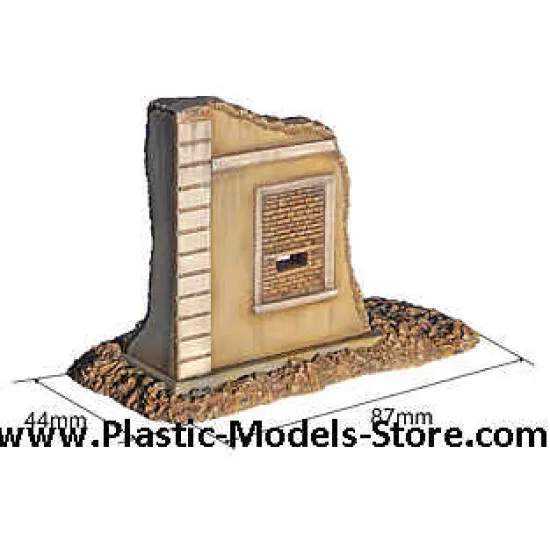 RUINED BUILDING for diorama 1/72 Miniart 72017