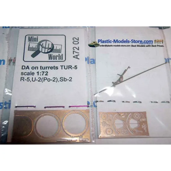 DA DEGTYAREV Machine Gun on turret TUR-5 1/72 Mini World 7202