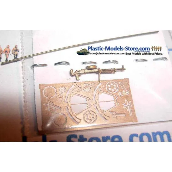 DA DEGTYAREV Machine Gun on turret TUR-5 1/72 Mini World 7202