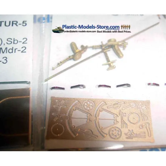 DA-2 DEGTYAREV twin Machine Gun on turret TUR-5 1/72 Mini World 7201