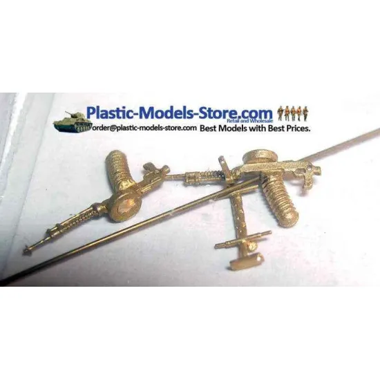 DA-2 DEGTYAREV twin Machine Gun on turret TUR-5 1/72 Mini World 7201