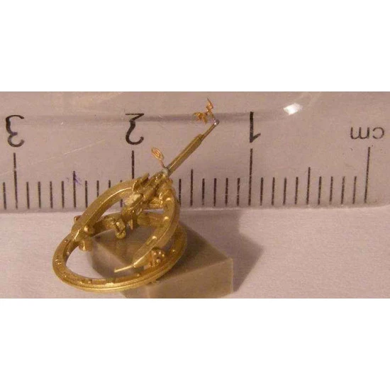 SHKAS Aircraft Machine Gun MG on turret TUR-9 Brass 1/72 Mini World 7205