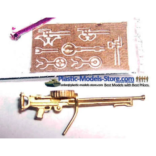 Lewis MK III Aircraft machine gun Brass 1/72 Mini World 7207