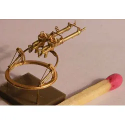 Us Stock Lewis Mk Ii Aircraft Twin Machine Guns On Turret Brass 1/72 Mini World 7208