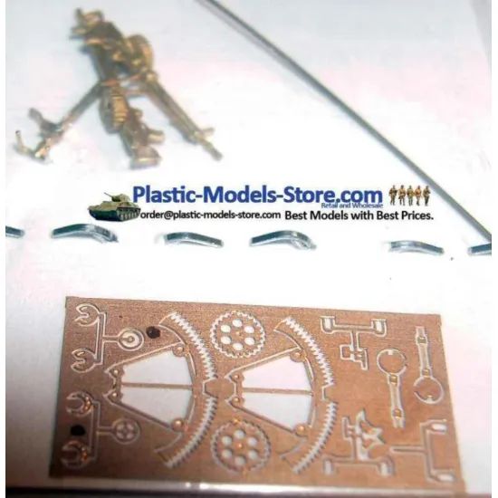 Us Stock Lewis Mk Ii Aircraft Twin Machine Guns On Turret Brass 1/72 Mini World 7208