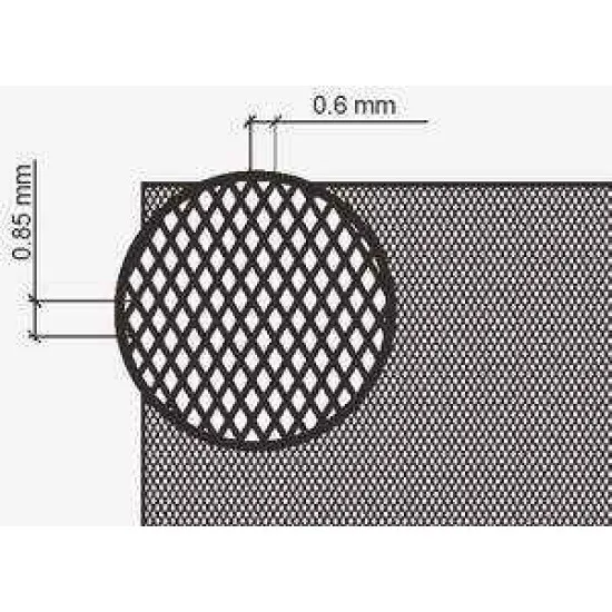 Anti-slip surfaces X-type, 0.6 mm step, embossed lines 135x64mm PE Ace A003