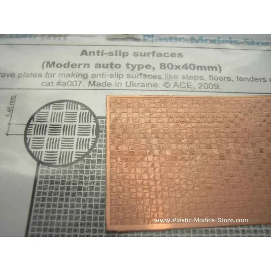 Anti-slip surfaces Modern auto type 80x40mm PE Ace A007