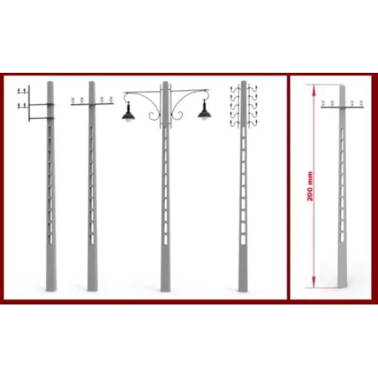CONCRETE TELEGRAPH POLES 1/35 MINIART 35563 CONCRETE TELEGRAPH POLES 1/35 MINIART 35563