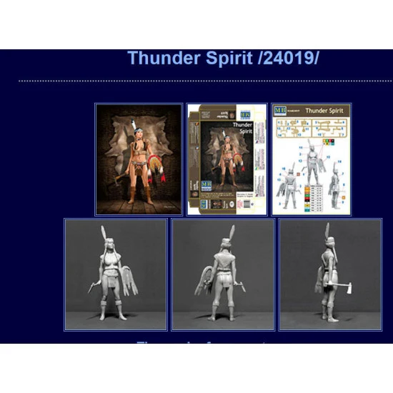 THUNDER SPIRIT - PIN-UP SERIES PLASTIC MODEL KIT 1/24 MASTER BOX 24019